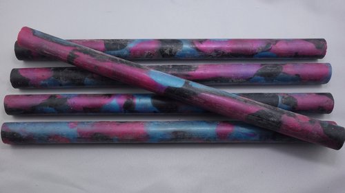 Acryl Pen Blanks Lila-Schwarz-Blau Ø 18mm x 300mm