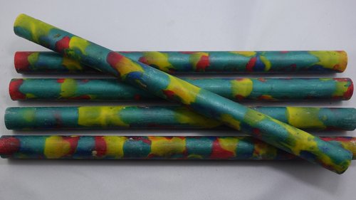 Acryl Pen Blanks Grün-Bunt durchzogen Ø 18mm x 300mm