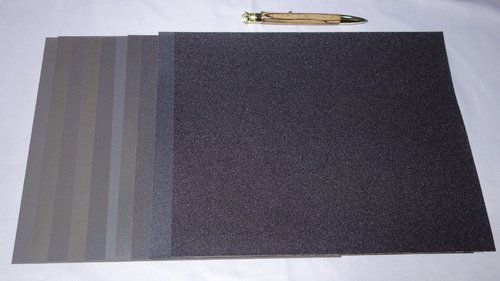 10 Bögen Schleifpapier Körnung 180 - 2000 (Größe 23 x 28 cm)