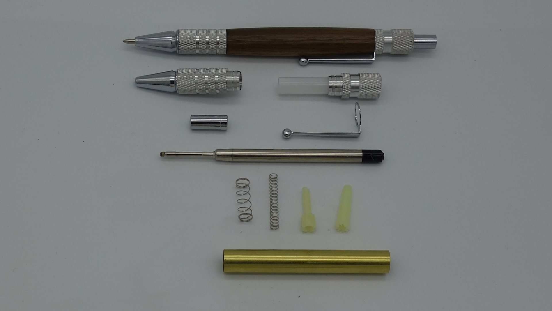Klick-Kugelschreiber Bausatz Konsul in Gun Metal Pen Kit Pen Blank Drechselbank
