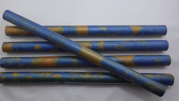 Acryl Pen Blanks Blau-Goldfarben Ø 18mm x 300mm