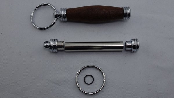 Bausatz Schlüsselanhänger mit Geheimfach Chrom